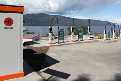 Kempower har levert en løsning for hurtiglading som er ny i Norge.