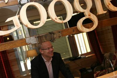 Arkivfoto av Jan Grønbech ved Googles forrige norgeskontor, den gangen de holdt til i Indekshuset på Solli plass i Oslo. Google Norge har siden flyttet til Aker Brygge.