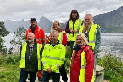 Nasjonal Rassikringsgruppe da de besøkte Mefjorden på Senja denn uka.