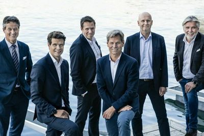 Erik G. Braathen, Brede Huser, Thomas Ramdahl, Asgeir Nyseth, Alf Sagen, Bjørn Erik Barman-Jenssen og Tord Meling.