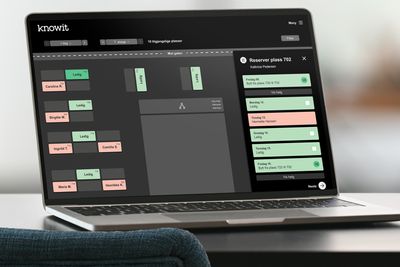 Med Knowits hjemmelagde bookingsystem ser folk hvor det er ledig, og hvor kollegene vil sitte.
