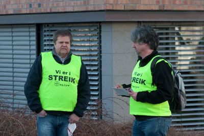 Streik i Atea i 2013. Illustrasjonsfoto.