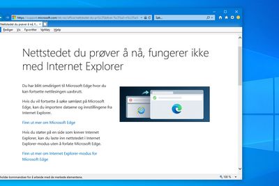 Windows-brukere blir nå møtt med denne advarselen når du forsøker å besøke for eksempel Facebook med Internet Explorer.
