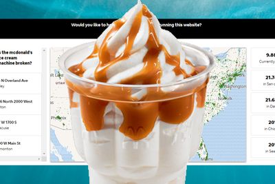 I den nye McBroken-tjenesten kan man se oppdatert informasjon om hvilke McDonald's-restaurant i USA hvor iskremmaskinen er ute av drift.