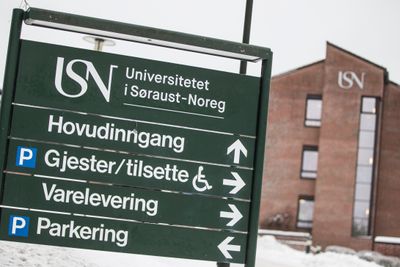 Universitetet i Sørøst-Norge har 18.000 studenter, 1900 ansatte og åtte campuser. Dette er fra campusen i Bø.