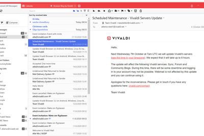 Den første offentlige testutgaven av Vivaldi Mail er nå klar.