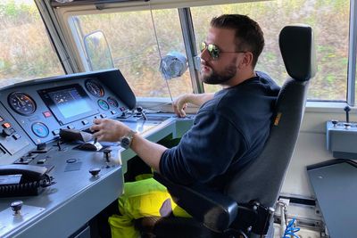Lokfører Øivind Alexsander Eidesmo har kjørt flere testturer med det nye digitale signalanlegget ERTMS.
