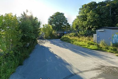 Stjørdalsveien i Trondheim med utsyn sørøstover. Her skal det komme ny undergang under jernbanen.