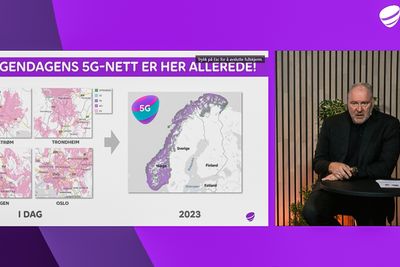 Bygger raskt: Administrerende direktør i Telia Norge, Stein-Erik Vellan, legger fram utbyggingsplaner for det nye 5G-nettet, som også inkluderer en dobling av 4G-kapasiteten.