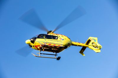 Trondheim  20171109.Luftambulansens helikopter i lufta.