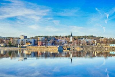 Hamar sett fra Mjøsa. Illustrasjonsfoto.