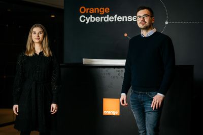 Nathalie Ranhoff Molnar og Henrik Pedersen er ansatt i Orange Cyberdefence.