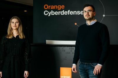Nathalie Ranhoff Molnar og Henrik Pedersen er ansatt i Orange Cyberdefence.