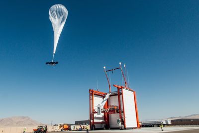 Project Loon-ballong på vei opp. Ballongene kunne tilby dekning over et område på mer enn 11.000 kvadratkilometer.