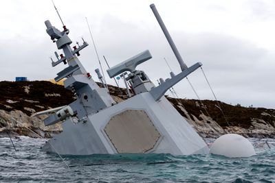 KNM Helge Ingstad sank etter kollisjonen med tankskipet TS Sola.