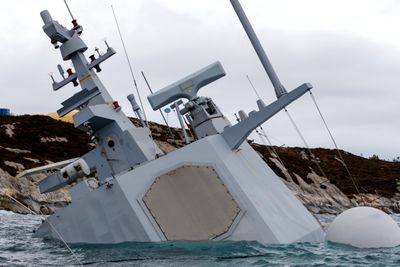 KNM Helge Ingstad sank etter kollisjonen med tankskipet TS Sola.