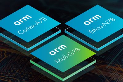 Arm lisensierer ut både komplett design til brikker og rettigheter til å bruke selskaper mindre deler av selskapets teknologier. Illustrasjonen viser noe av det nyeste innen selskapets brikkedesign, Cortex-A78, Ethos-N78 og Mali-G78.