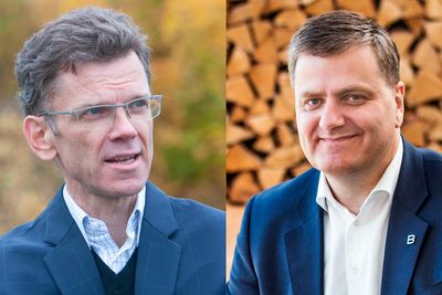 Konkurrentene administrerende direktør Petter-Børre Furberg i Telenor Norge og administrerende direktør Trond Skjellerud i Eidsiva Bredbånd gjør felles sak for å få politikerne til å bestemme en tidsfrist for bredbånd til alle. 