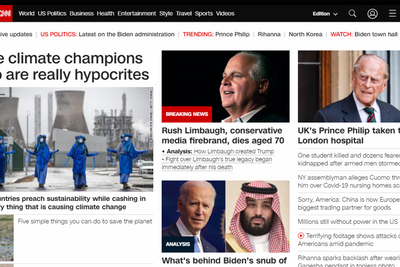En kritisk artikkel om oljeeksportørene Norge, Kanada og Storbritannia var toppsak hos CNN.com 17. februar.