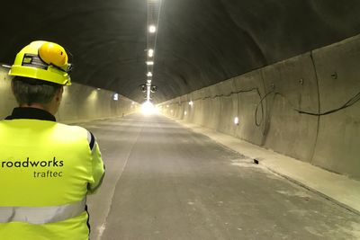 Traftec, tunnel, elektro, Roadworks, mars 2020