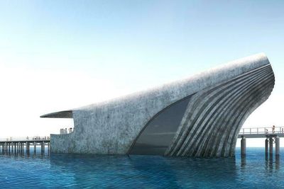 Hval-designet vant da det ble holdt avstemning over arkitektens tre forslag til undervannssenter i Busselton i Australia.