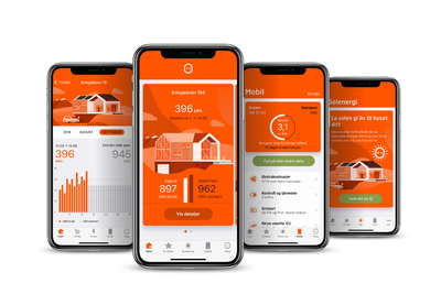 Fjordkraft-appen viser forbruksoversikt for mobildata og strøm.