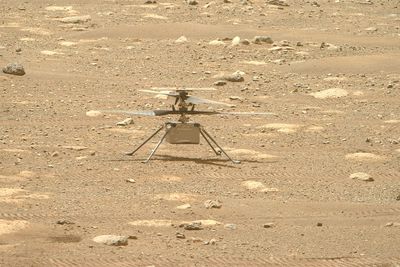 MÅ OPPDATERES: Mars-helikopteret Ingenuity.
