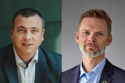 Abelias leder for teknologi og digitalisering, Kjetil Thorvik Brun (til høyre) og IKT-Norge-sjef Øyvind Husby er begge skuffet over at ikke støtten til bredbånd er foreslått økt til én milliard kroner årlig. 