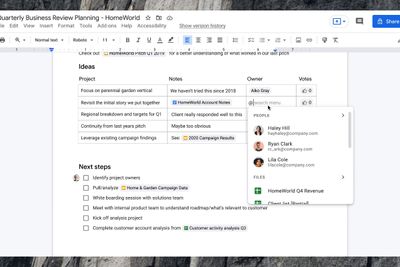 «Mention»-funksjonaliteten i Google Workspace utvides kraftig med Smart Canvas-opplevelsen.