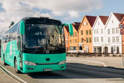Transportselskapet Tides nye turbuss med base i Bergen er en av Norges første helelektriske.
