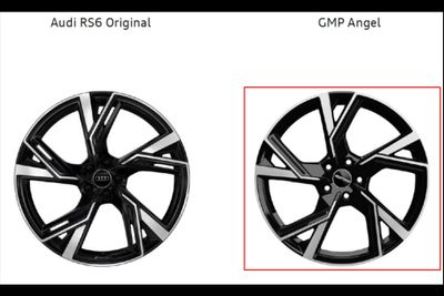 Audi mener felgen til høyre er en ulovlig kopi.