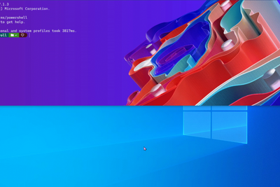 Windows Terminal skal få quake-modus. Da dekker vinduet i utgangspunktet den øvre halvdelen av skjermen.