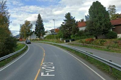 Fylkesvei 213, like ved Åretta i Lillehammer.