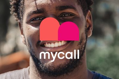 Her er den nye logoen til Mycall. 