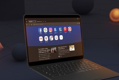 Den første utgaven av Opera for Chrome OS, her i mørk modus.