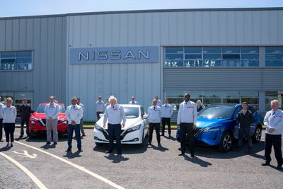 Storbritannias statsminister Boris Jonhson besøkte Nissans Sunderland-fabrikk i forbindelse med kunngjøringen av de nye planene for fabrikken.