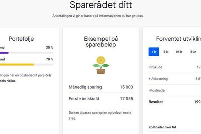 Sbanken har forsøkt å gjøre den tradisjonelle rådgivningen som man får fra en bankansatt digital med sin «Sparerobot».