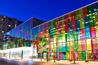 Inspirasjon:  Oppfinneren har hentet inspirasjon av Montreal Convention Centre. 