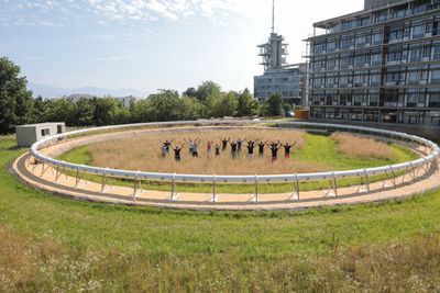 Europas første testbane for hyperloop kom på plass i Lausanne i juli 2021.
