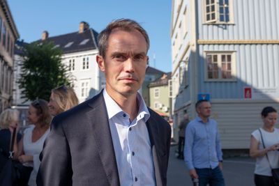 Jarle Holtet-Lid er leder for regioner i Tietoevry og representerte selskapet under et arrangement på Arendalsuka tirsdag. 