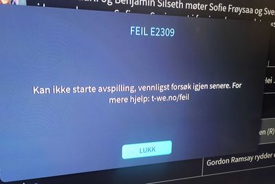 – Kan ikke starte avspilling, er beskjeden kundene får når de forsøker å åpne et program i T-We-tjenesten.