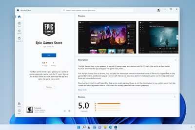 Epic Games og Amazon Appstore kommer snart til en Microsoft Store nær deg.