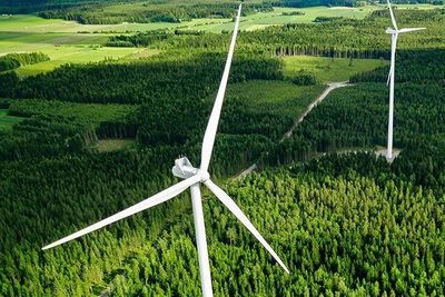 De tyske vindparkene består av totalt 187 vindturbiner fra forskjellige leverandører. 