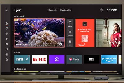 Moderne TV: Moderne TV-er er ikke bare lineære kanaler. Dekoderne har tatt opp i seg mange strømmetjenester. Svært mange flere blir det med Android TV, og Altibox har sikret seg Netflix som en  integrert del av sitt poengsystem
