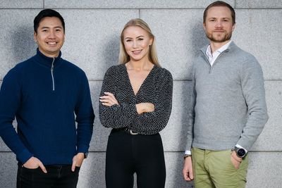 Bilde fra venstre: Kevin Huynh, Thea Westeng og Magnus Egeness