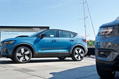 Volvo C40 var utstilt på Aker Brygge tidligere i sommer.