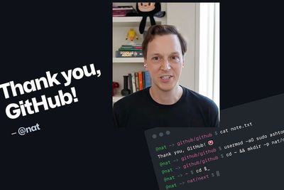 Nat Friedman takker for seg i Github på en måte brukerne vet å sette pris på.