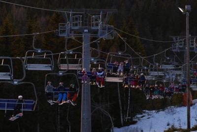 Stolheis i Oslo Vinterpark i Tryvann. Illustrasjonsfoto.