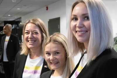 Nicemobil-teamet: Hanne Marthinsen, senior prosjektleder; Stine-Mari Stavik, forretningsanalytiker og Kaisa Bentzen, IT-prosjekt- og testleder