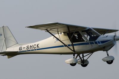 Til tross for navnet Ikarus C-42, gikk verdens første flytur på 100 prosent syntetisk drivstoff bra. Bildet viser tilsvarende flytype, men ikke flyet som ble brukt i forsøket.